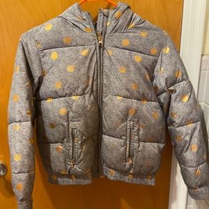 Gap girls polka dot coat